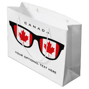 Canada Shades custom text & color gift bag