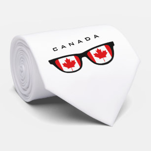 Canada Shades custom text & color tie