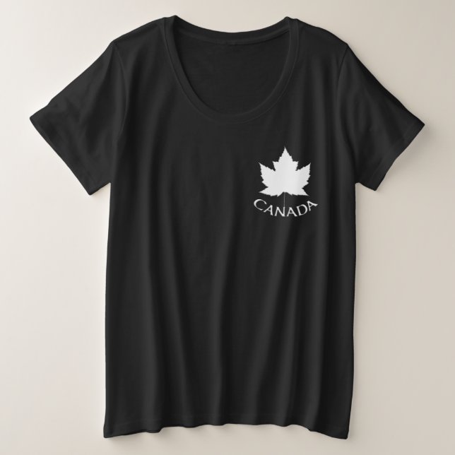 Canada Shirt Plus Size Canada T-shirts (Design Front)