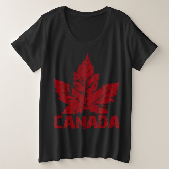 Canada Shirt Plus Size T-shirts Cool Canada Shirt (Design Front)