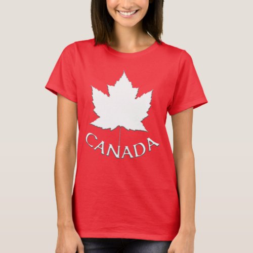 Canada Shirt Womens Plus Size Canada Souvenir T