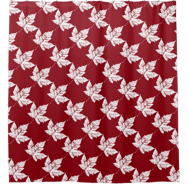 Canada Shower Curtains Canada Maple Leaf Decor (Front)