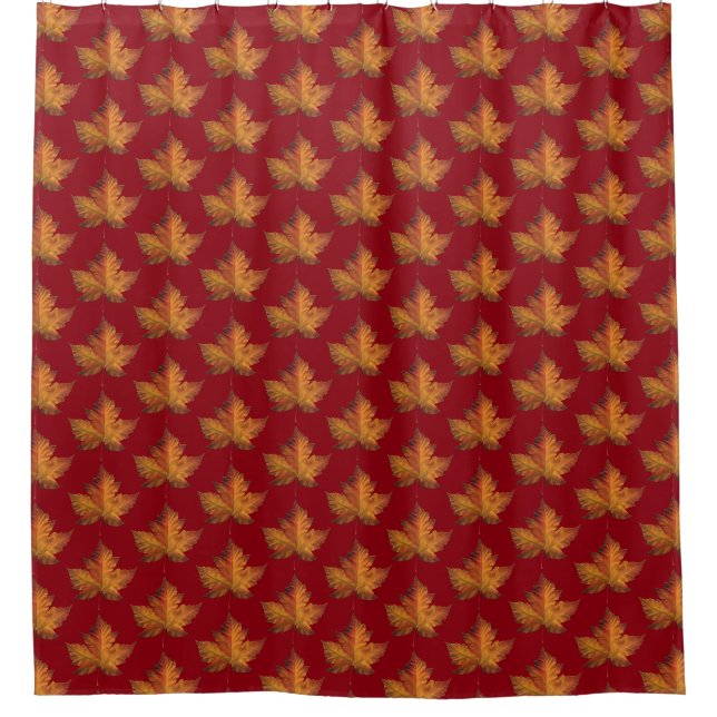 Canada Shower Curtains Canada Maple Leaf Decor (Front)
