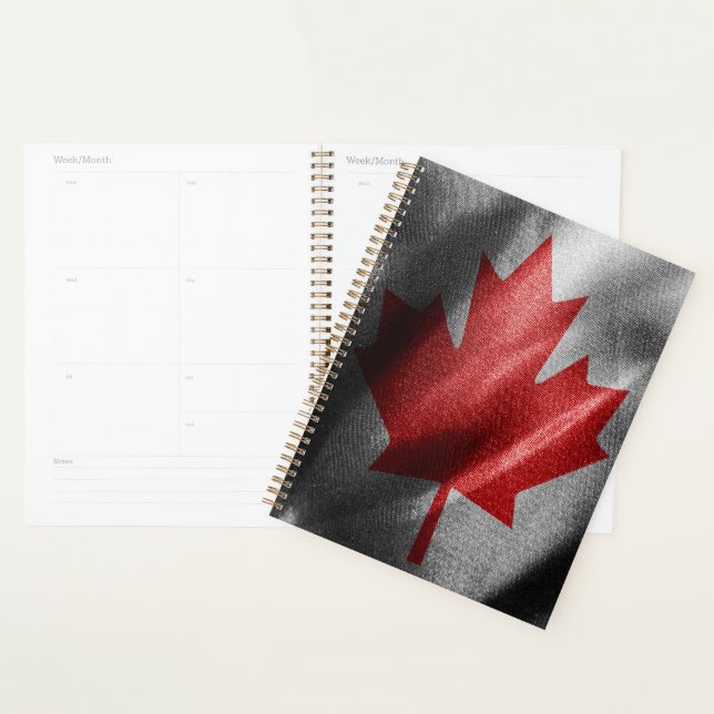 Canada silk flag planner (Display)