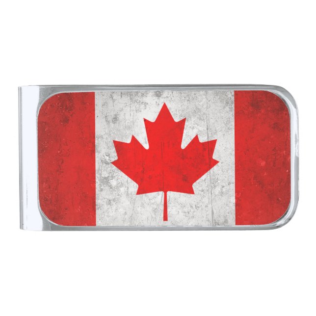 Canada Silver Finish Money Clip (Front)