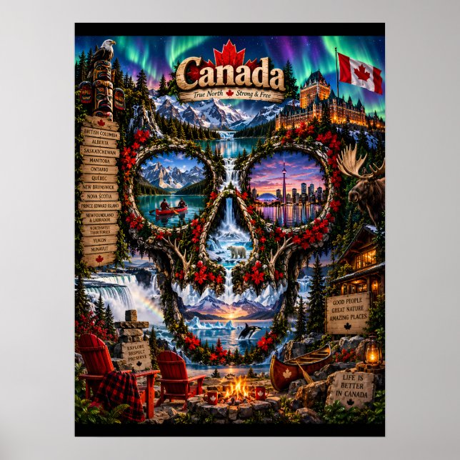 Canada Skull Art Print | State of Mind (Front)