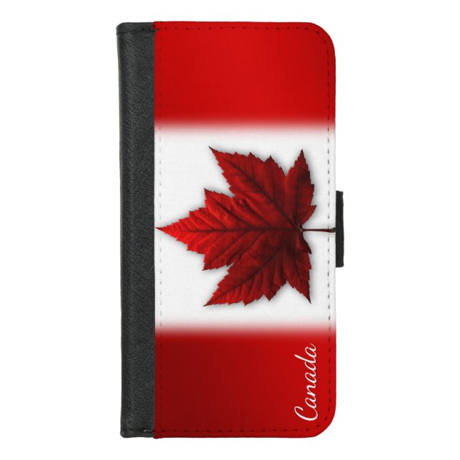 Canada Smartphone Wallet Canada Flag Mobile Cases (Front)