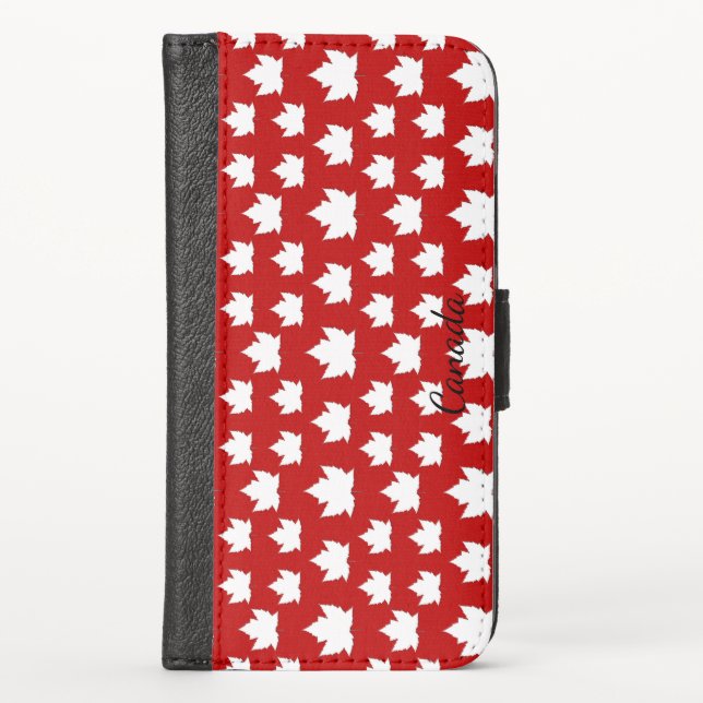 Canada Smartphone Wallet Canada Flag Mobile Cases (Front)