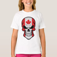 Canada Smiling Skull Flag