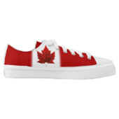 Canada Sneakers Canada Flag Canvas Running Shoes (Left Shoe Inside)