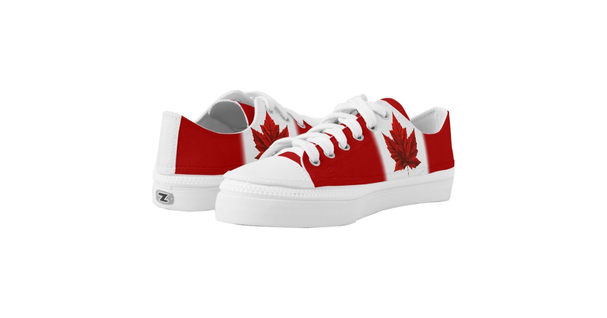 Sneakers Canada Flag Canvas Running Shoes |