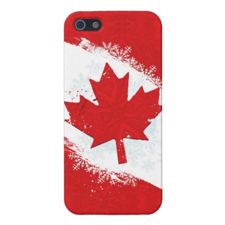 Canada Snowflake Cover For Iphone Se/5/5s