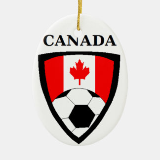 Canada Soccer Ceramic Ornament