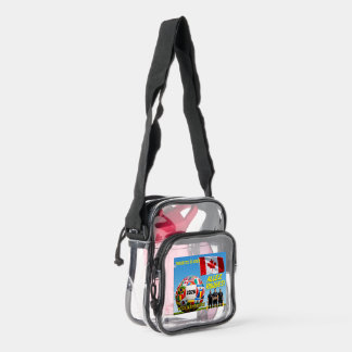 CANADA SOCCER FUTBOLL 2026 UNITED STATE USA CLEAR CROSSBODY BAG