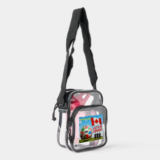 CANADA SOCCER FUTBOLL 2026 UNITED STATE USA CLEAR CROSSBODY BAG