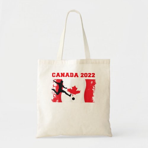 Canada Soccer Support Team in  Canadian Football L Tote Bag
