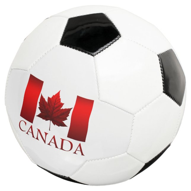 Canada Soccor Ball Personalized Canada Flag Games (Three Quarter)