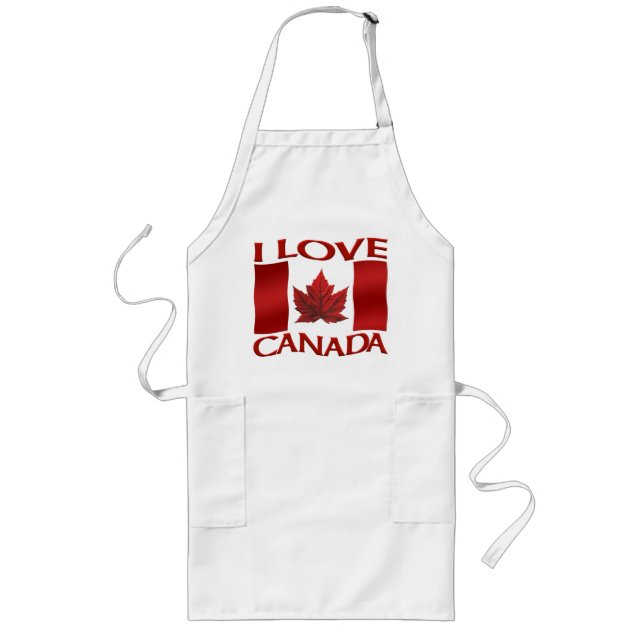 Canada Souvenir Apron I Love Canada Souvenir Apron (Front)