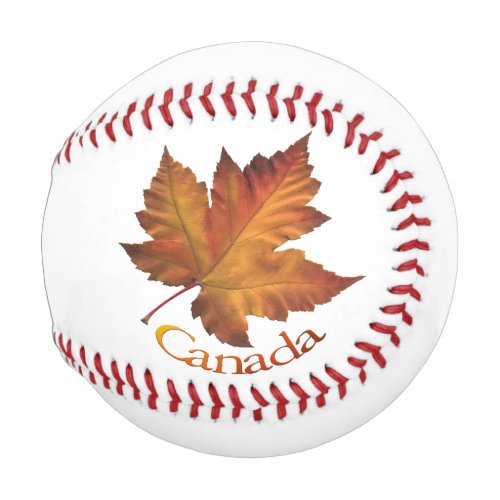 Canada Souvenir Baseballs Autumn Gold