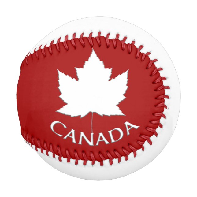 Canada Souvenir Baseballs Canada Maple Leaf (Back Left)