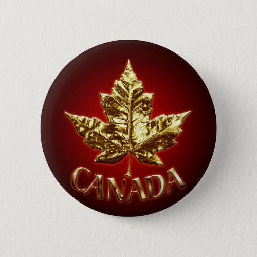 Canada Souvenir Button Gold Medal Canada Buttons