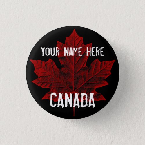 Canada Souvenir Buttons Personalized Canada Button