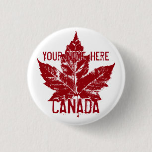 Canada Souvenir Buttons Personalized Canada Button