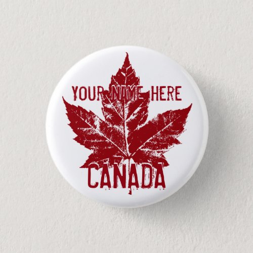 Canada Souvenir Buttons Personalized Canada Button