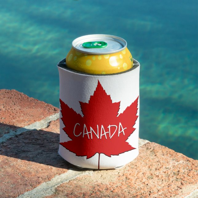 Canada Souvenir Can Cooler Personalized  Insulator (In Situ Pool)