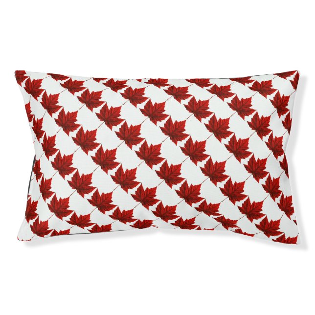Canada Souvenir Dog Bed Canada Maple Leaf Dog Beds (Front)