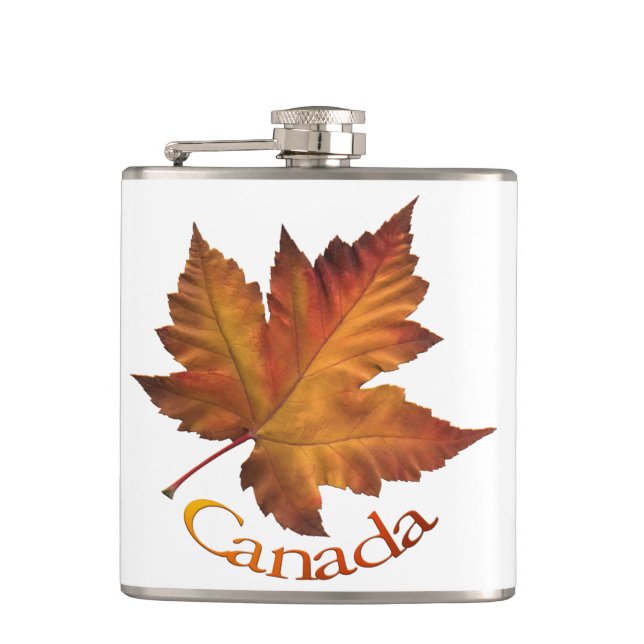 Canada Souvenir Flask Autumn Canada Drink Flask (Front)