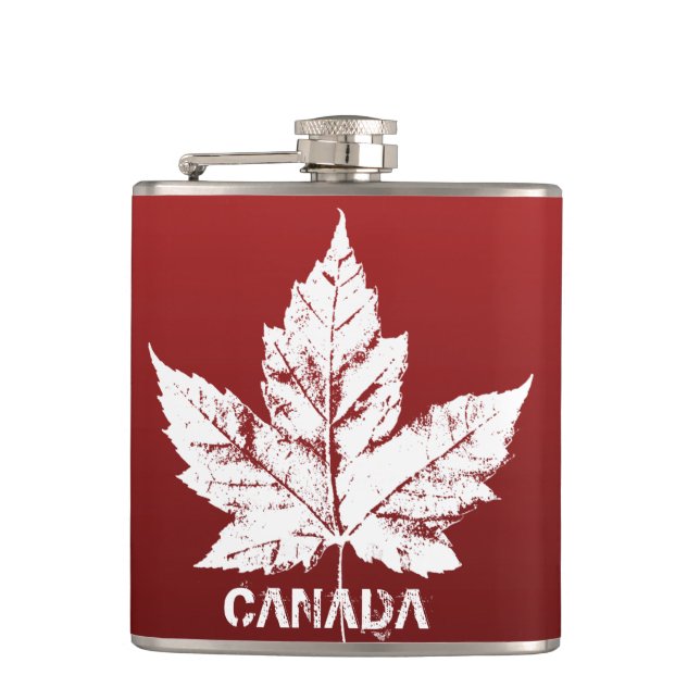 Canada Souvenir Flask Custom Canada Drink Flask (Front)