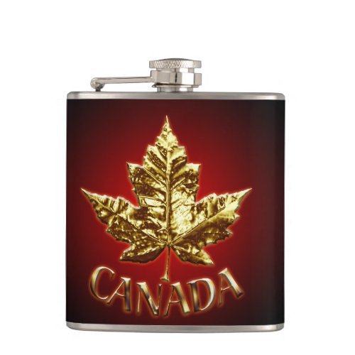Canada Souvenir Flask Gold Medal Canada Flask