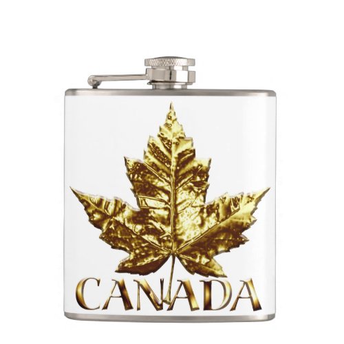 Canada Souvenir Flask Gold Medal Canada Flask