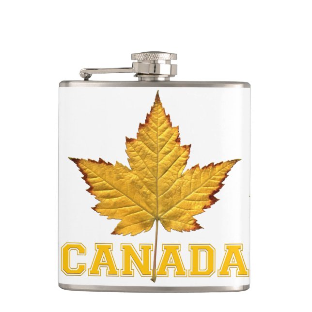 Canada Souvenir Flask Varsity Canada Drink Flask (Front)