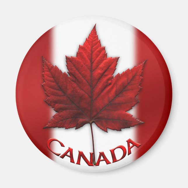 Canada Souvenir Fridge Magnet Canada Maple Leaf (Front)