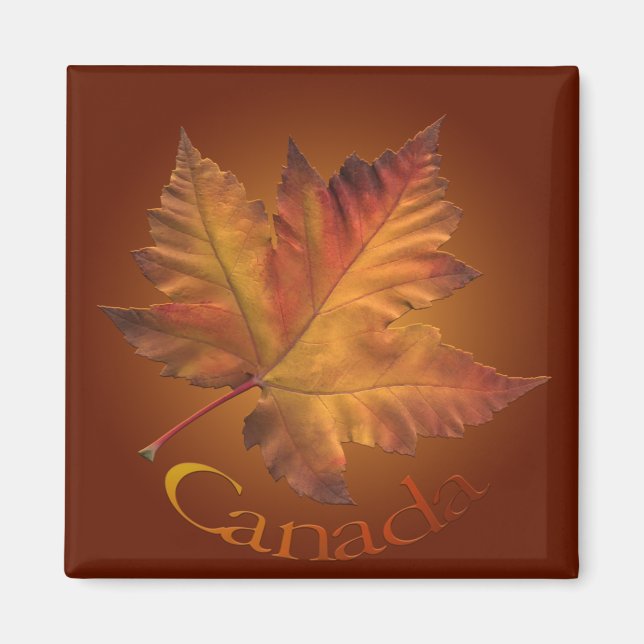 Canada Souvenir Fridge Magnet Maple Leaf Magnet (Front)