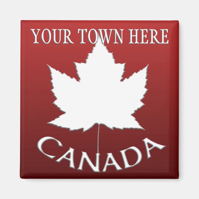 Canada Souvenir Fridge Magnet Personalized Magnets (Front)