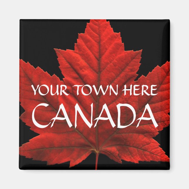 Canada Souvenir Fridge Magnet Personalized Magnets (Front)