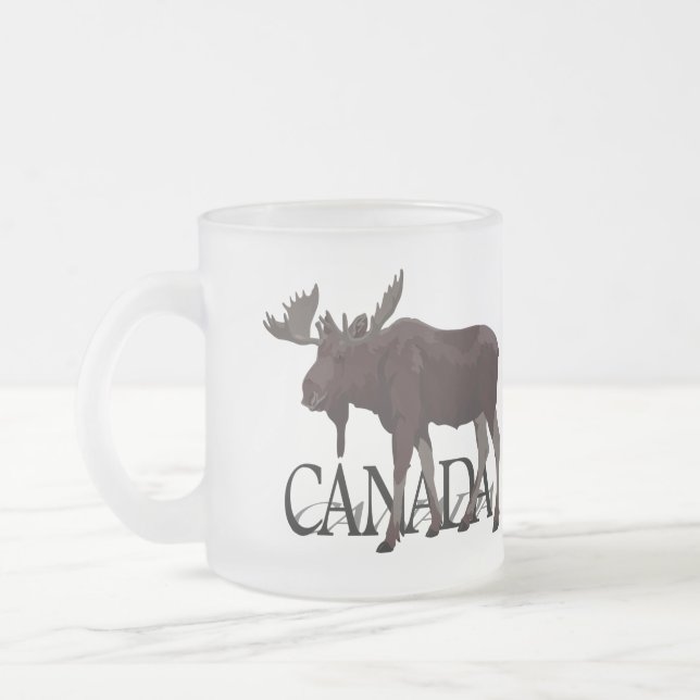 Canada Souvenir Glasses Canada Moose Beer Mugs (Left)