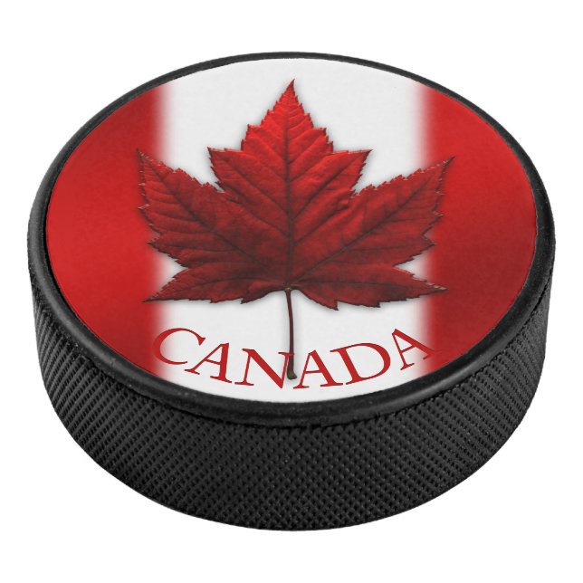 Canada Souvenir Hockey Puck Classic Maple Leaf (3/4)