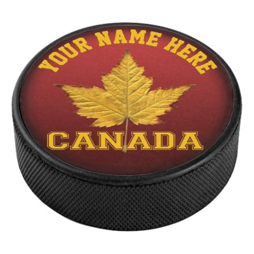 Canada Souvenir Hockey Puck Sporty Canada Puck