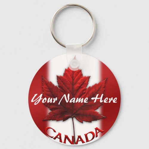 Canada Souvenir Key Chain Personalized Canada Gift