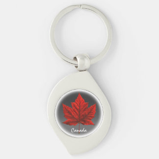 Canada Souvenir Key Chain White Maple Leaf Gifts