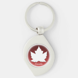 Canada Souvenir Key Chain White Maple Leaf Gifts