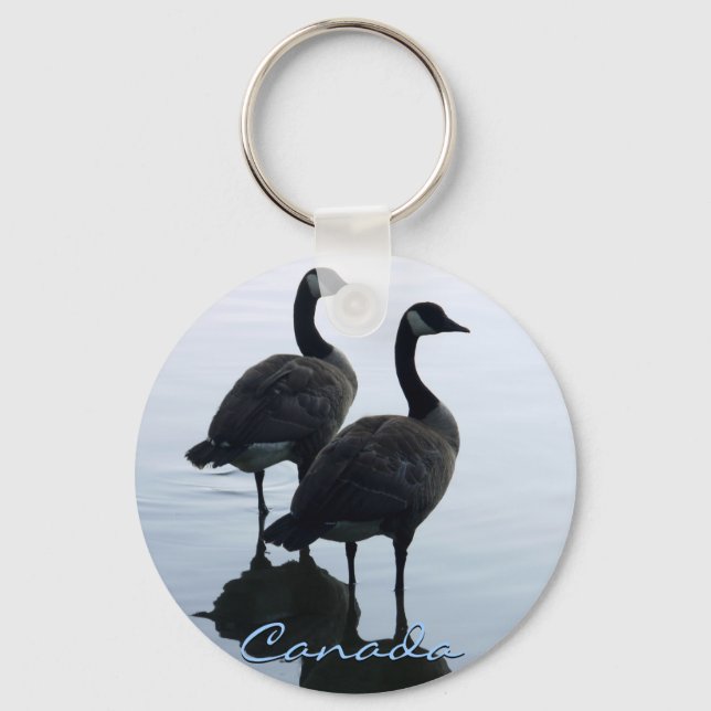 Canada Souvenir Keychain Canada Geese Keepsake (Front)