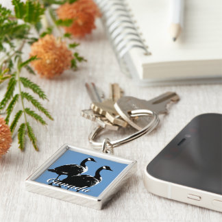 Canada Souvenir Keychain Canada Geese Keepsake