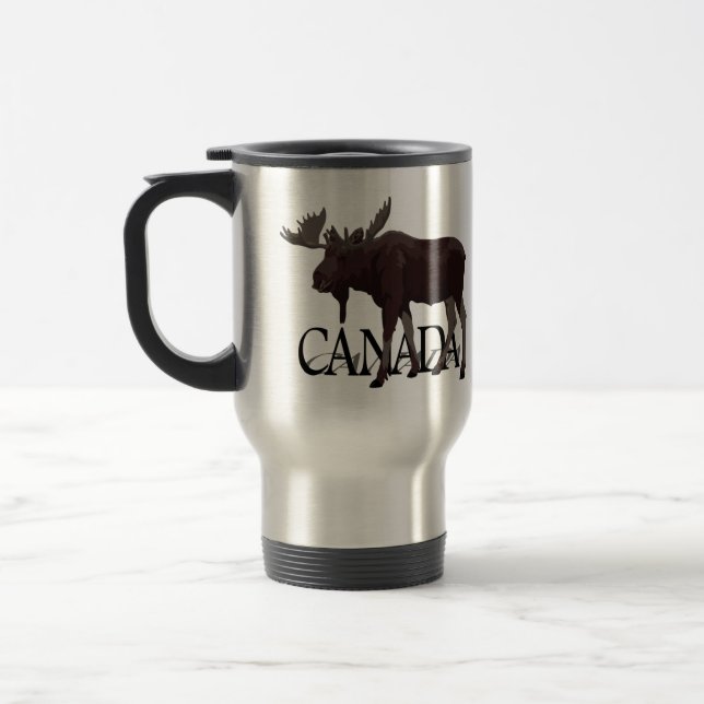 Canada Souvenir Mug Coffee Cup Canada Moose Cup (Left)