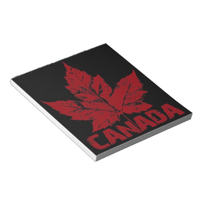 Canada Souvenir Notepad Retro Canada Gifts (Angled)