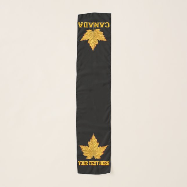 Canada Souvenir Scarf Canada Maple Leaf Scarves (Front)